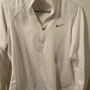 White Nike Quarter Zip